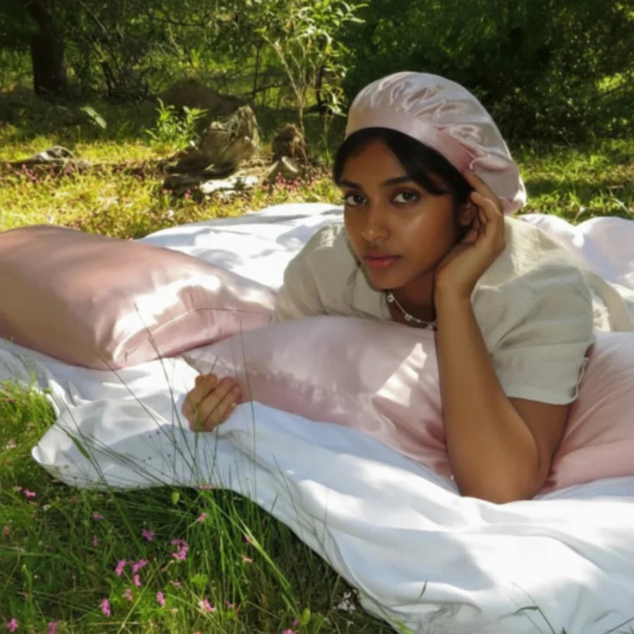 Silk Sleeping Cap Bonnet – Gentle Overnight Hair Protection