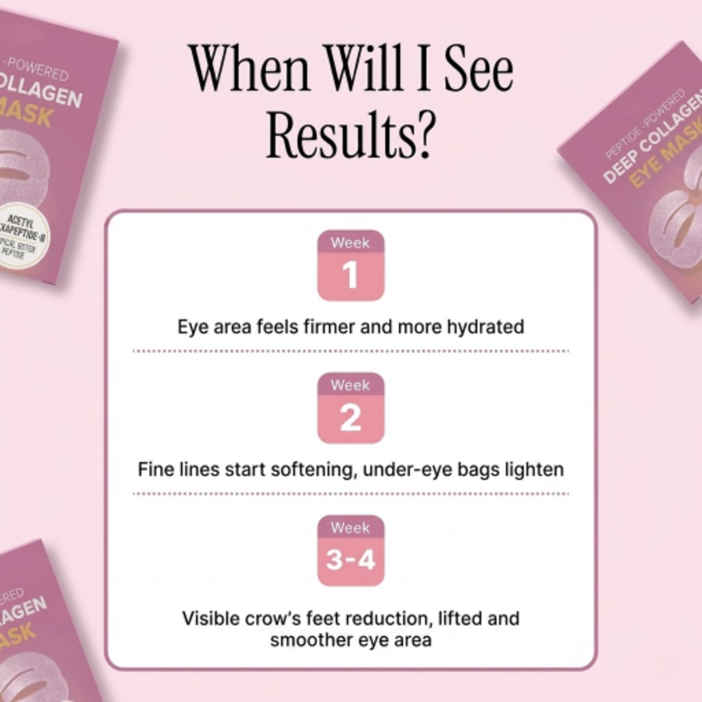 Peptide-Powered Deep Collagen Eye Mask